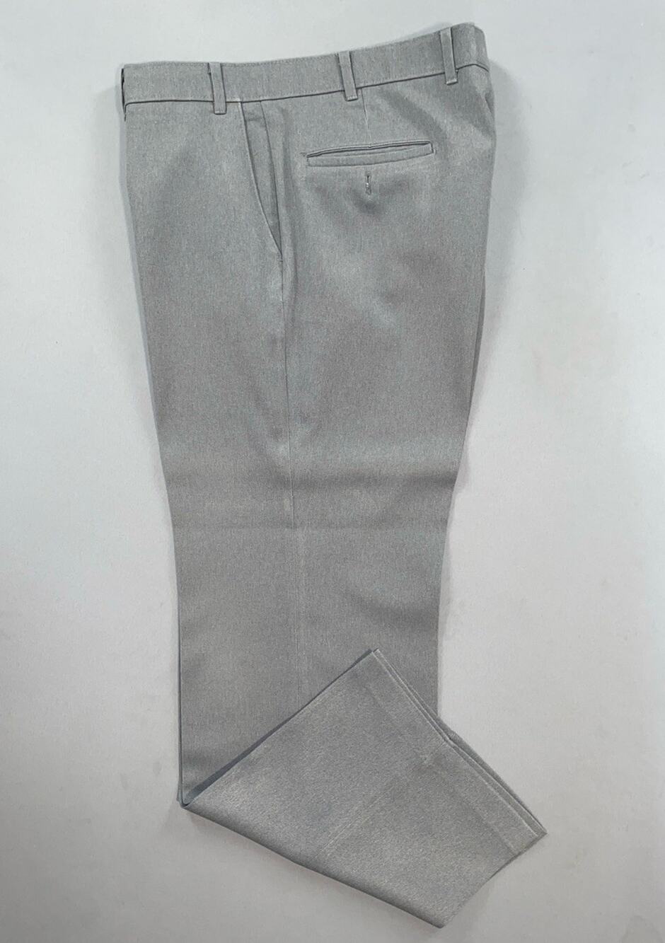 Levi's Vintage Sta-Prest Flat Front Easy Care Action Slacks. Light Gray, 36X30.